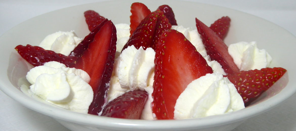 Fresas con nata