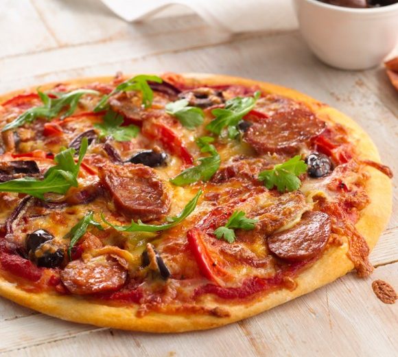 Pizza de chorizo